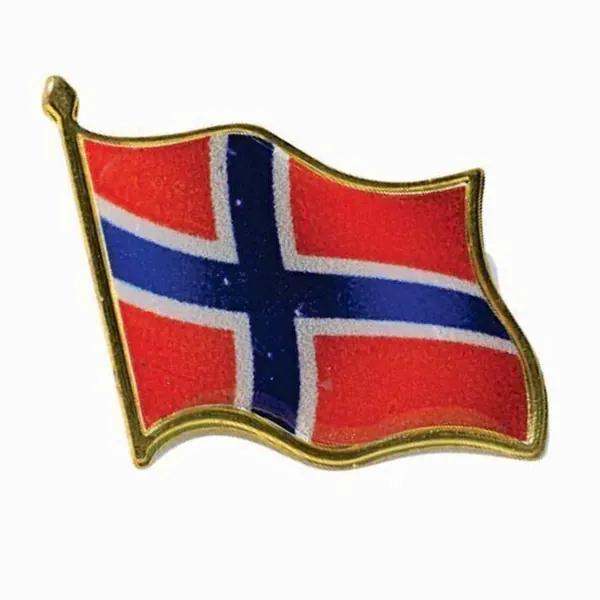 Pin de Solapa Bandera Dorado