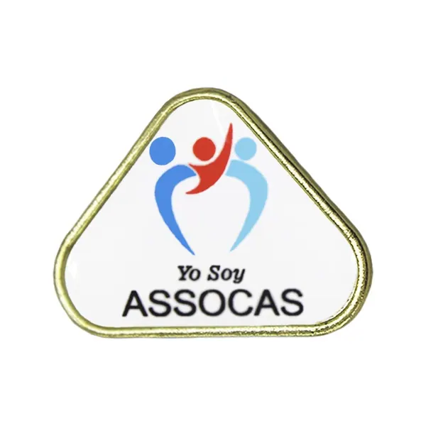 Pin de Solapa Triangulo Dorado