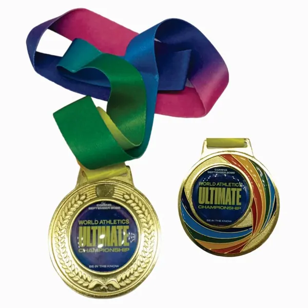 Medalla de premiación colors oro