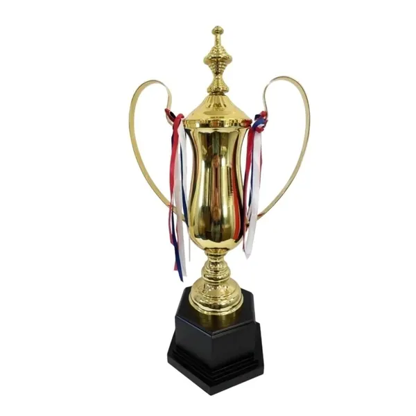 Trofeo copa metálica con tapa series L