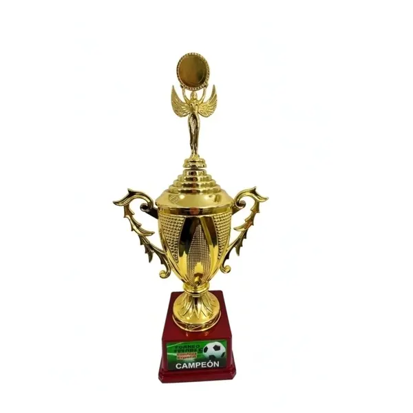 Trofeo de Fútbol Dorado con figura 31cm