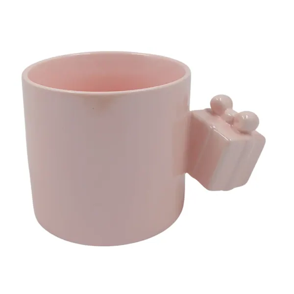 MUG NAVIDAD OREJA REGALO ROSADA