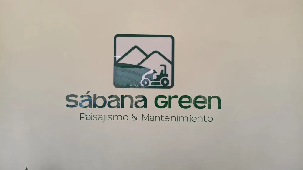 Logo corpóreo en acrílico instalado en pared